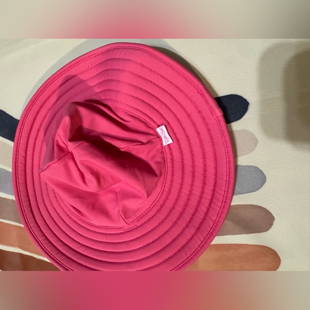 Ruffle Butts Reversible Sun Hat - Bright Pink